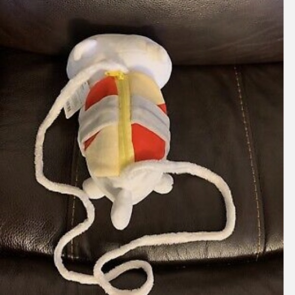 Miniso Life White Mini Squish-able Stuffed Plush Cute Kitty Cat Zip Purse NWT - Picture 4 of 15